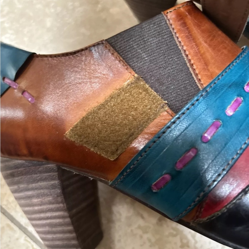 Elite By Corkys Booty Pyramid Collection Sawtooth Ankle Boots Size 9 - Picture 4 of 11